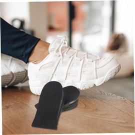 WOONEKY 2 Pairs Invisible Height Increase Shoe Inserts Cushioned Heel Lifts for Men Women Comfortable Tpu Material Reduces Friction for Daily Use and Special Occasions