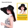 Packable Extra Large Brim Floppy Sun Hat Reversible Flora UPF