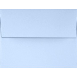 LUXPaper A4 Invitation Envelopes for 4 x 6 Cards in 80 lb. Baby Blue, Printable Envelopes for Invitations, 50 Pack, Envelope Size 4 1/4 x 6 1/4 (Blue)