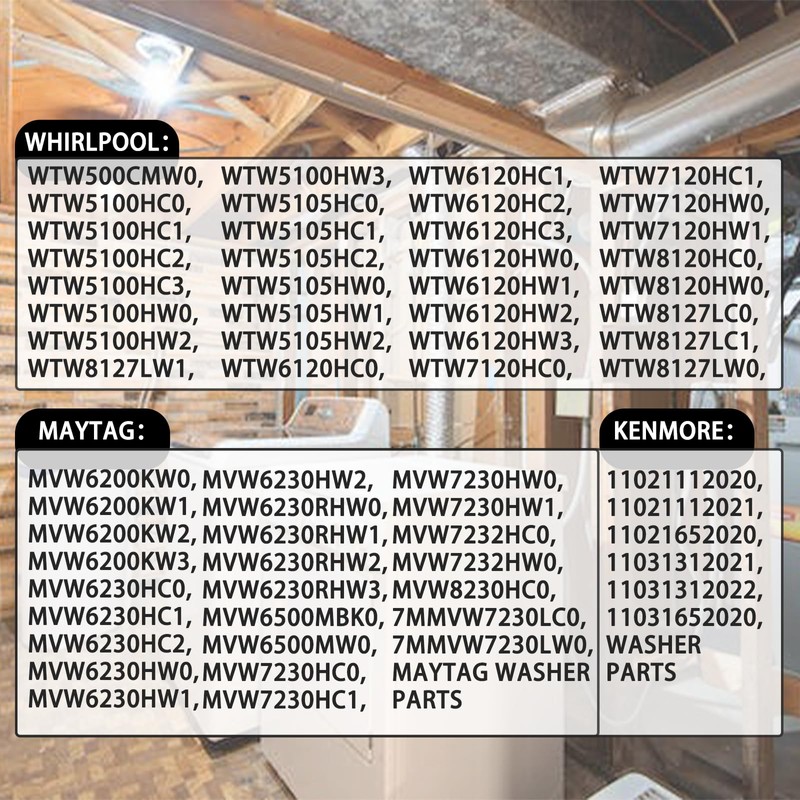 Delixike W11091027 W11044611 Lid Strike W11457841 Compatible with Whirlpool Washer,