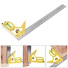 Combination Square, Stainless Steel Combination Square Adjustable Length for Woodworking
