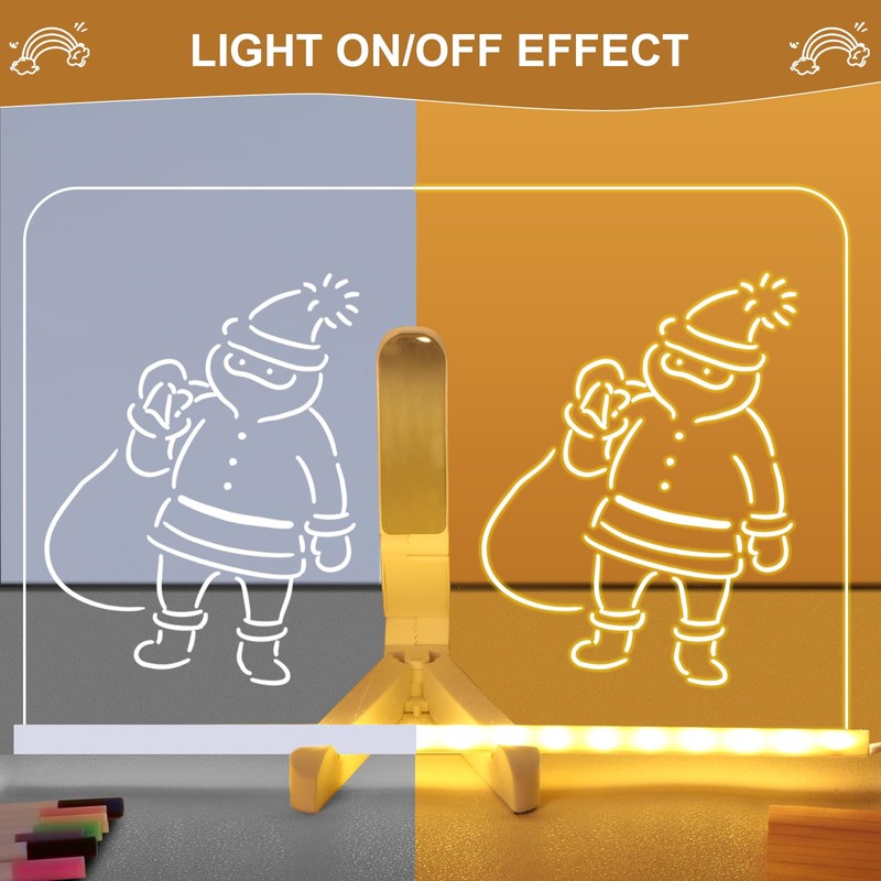 LED Note Board with 7 Colors Pen, Magic Board Light