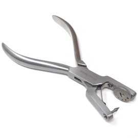 Multifunction Hole Puncher with 5 Hole Sizes, Heavy Duty Stainless Steel Punching Tool, Effortless Precise Holes for Leather, Belt & Straps, Cardboard, Creative Gift for DIY Lovers, 6.5 Inch Length