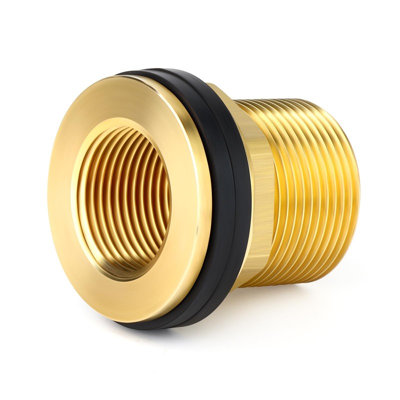 GASHER 1 x Brass 1-1/4 Inch Female 1-1/2 Inch Male