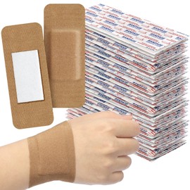 Gaillty 40 Pcs Extra Large Flexible Adhesive Bandages 5"x2" Fabric Bandages Latex Free Painless Removal with Non-Stick Pad for Protect Wounds Large Size for First Aid Wound Care and Dressings