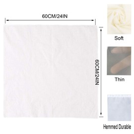 Cheese Cloth Nut Milk Cloth Nylon Straining Cloth Fine Mesh Food Strainer Cloth,Multi Purpose Food Grade Filter Cloth for Nut Milk,Juice,Cold Brew,Home Brewing (24INX24IN)