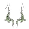 Liavy's Alligator Crocodile Fashionable Earrings - Fish Hook - Sparkling