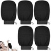 Guantes Exfoliantes para Baño Negros 5 Pcs LBYHZS Hammam y