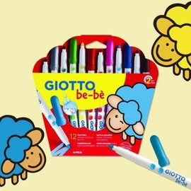 Artbox/Hangaram Stationery Giotto Bebe NEW Erasable Sign Pen 12 Colors / 아트박스한가람문구 지오토베베 NEW 지워지는 사인펜 12색