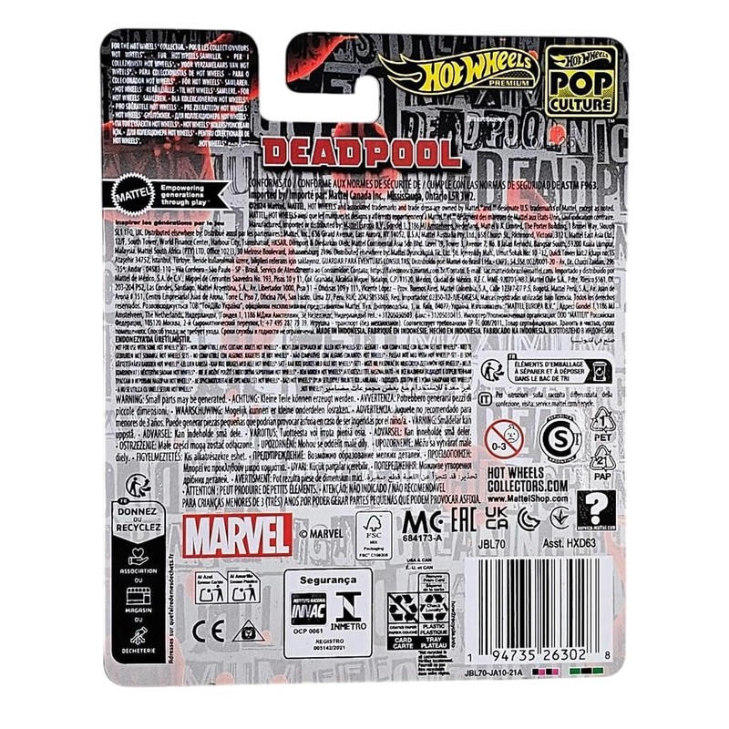 Hot Wheels Collector's Deadpool Scooter Collector's Vehicle Collector