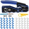 Rj45 Crimp Tool Pass Through Ethernet Crimping Tool kit for