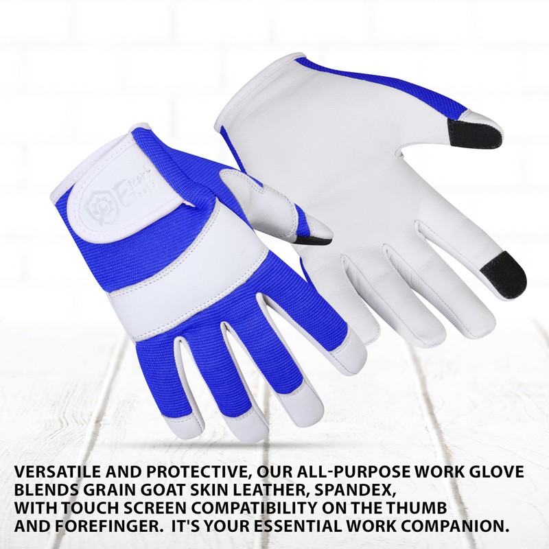 Escort Tools® Heavy Duty Leather Gardening Work Gloves, Thorn Proof,