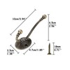Beilala Brass Coat Hooks Wall Mounted, 8 Pack Heavy Duty
