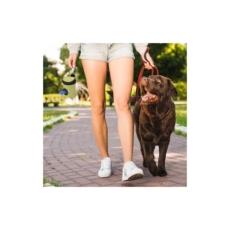 FACHOI Quick-Access Dog Poo Bag Holder Dispenser, Hands-Free Dog Waste