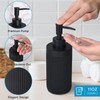 Bathroom Accessory Set 5Pcs-Lotion Soap Dispenser,Toothbrush Holder,Qtip Holder Dispenser,Vanity Tray