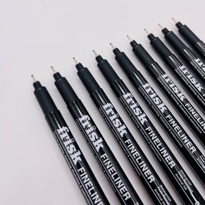 Frisk Coloured Fineliners Set of 9 (0.5mm)