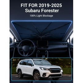 Proadsy Windshield Sun Shade Umbrella for 2019-2025 Subaru Forester Foldable Car Umbrella Sunshade with Soft Handle,Keeps Your Vehicle Cool,Protect Car from Rays & Heat