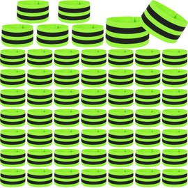 Flotory 56 Pcs Reflective Bands Reflector Running GearVisibility Reflective Straps for Arm Ankle Leg Wrist Women Men Night Cycling Walking Running