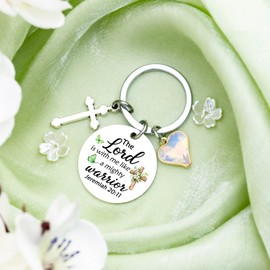 Religious Gifts for Women Christian Bible Verse Keychain Christian Gifts for Women Faith Religious Easter Gift Christmas Birthday Gift for Her Cross Keychain for Sister Friends