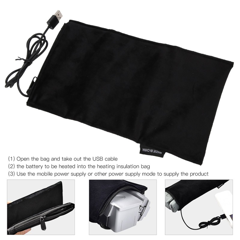 HeatResistance Drone Battery Warmer Bag Heating ExplosionProof for DJI Mavic