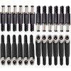 RUNCCI-YUN Pack of 24 Hollow Plugs 5.5 x 2.5 mm