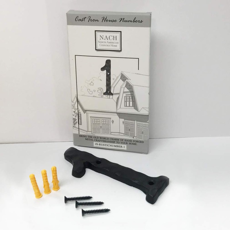 NACH House Numbers for Outside, 5.5 inch Black Address Numbers