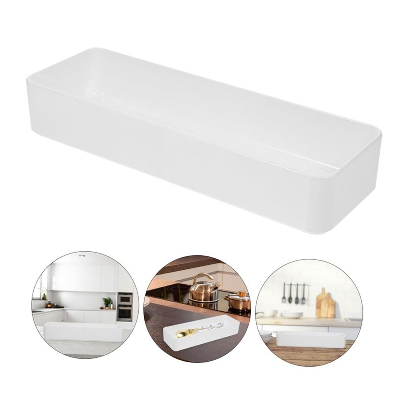 Alipis Drawer Organizers Bins Plastic 3pcs Foldable Desk Storage Box