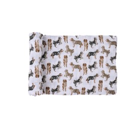 Mud Pie Baby Dog Breed Swaddle Blanket, Australian Shepherd, 47" x 47", Aussie