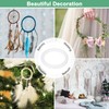 M METERXITY 30-Pack Dream Catcher Rings,1.1 Inch Plastic Macrame Wreath