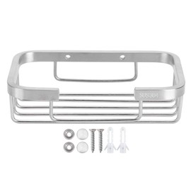 Cocoarm Jaboneras para Baño Acero Inoxidable, Jabonera para Regadera Soporte de Jabónde Ducha para Montar en la Pared Cepillado Superficie Cepillada D