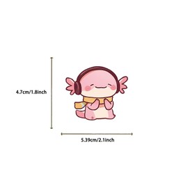 50Pcs Salamander Stickers, Axolotl Sticker,Kids Teens Adults Cute Cartoon Pink Animals Decals Kawaii Axolotls Sticker for Decor Water Bottles Laptops Guitar Scrapbook (Axolotl)