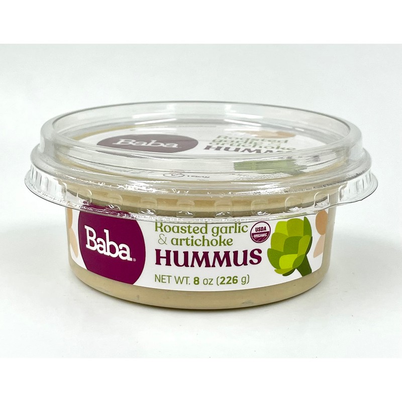 Baba Small Batch Organic Hummus (8 oz, 6 Pack) -