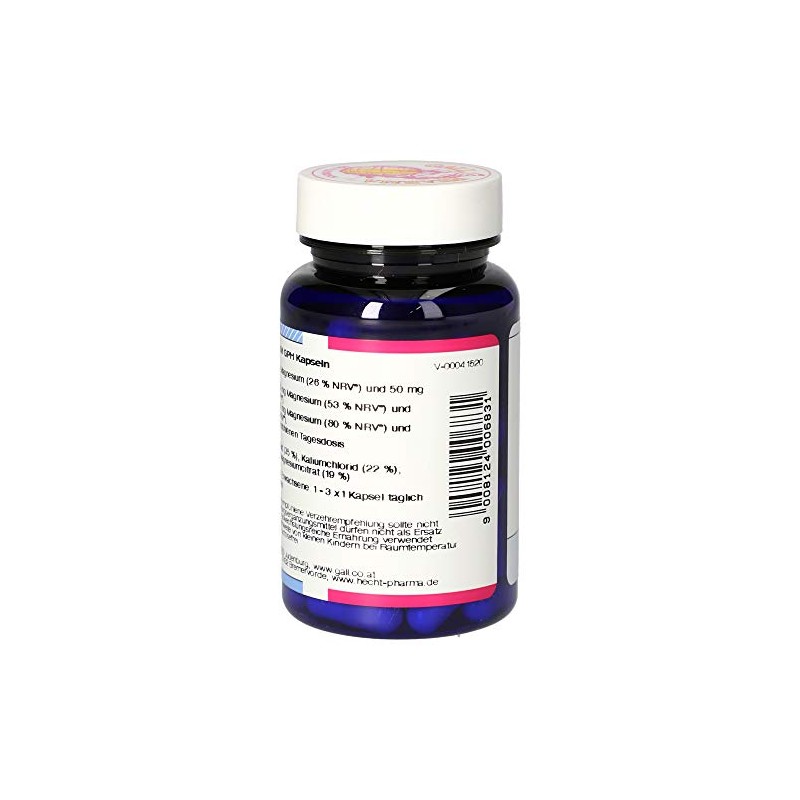 Gall Pharma Magnesium Plus Potassium GPH Capsules Pack of 60