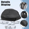 SecosAutoparts Black Leather Driver & Passenger Side Bottom Replacement Seat