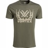 Vortex Optics Full Tine Short Sleeve Shirts (Military Heather, Large)