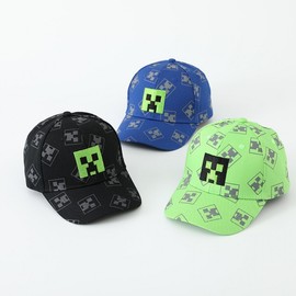 Kids Cartoon Bonnet Baseball Cap, Children's Cool Hat for Spring & Autumn (My World Design, 52-54cm) CM/Green 3ea