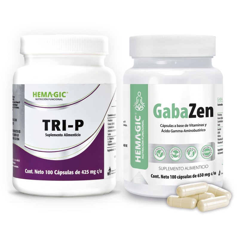 Kit TRI-P + GABAZEN - Triptófano, GABA e Inositol