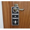 Recording in Progress - Please Do Not Disturb Sign, Plastic