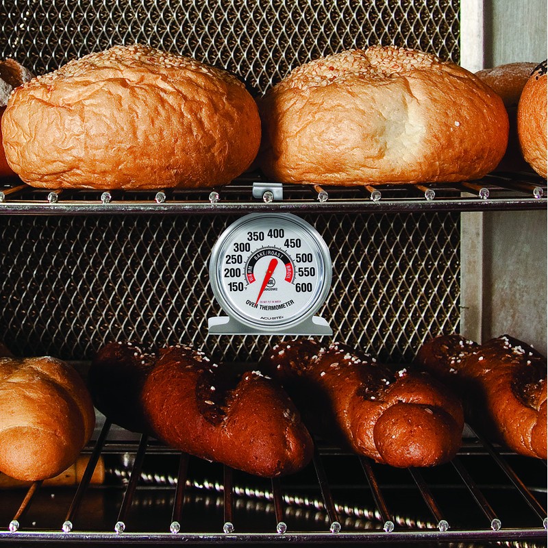 AcuRite 00620A2 Stainless Steel Oven Thermometer (150°F to 600°F)