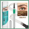 2PCS Microblading Eyebrow Pen, Waterproof, Long-Lasting Formula for Natural, Full