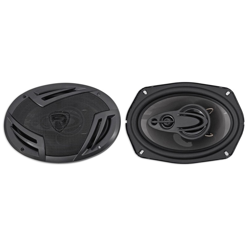 Rockville (2) Rockville RV69.4A 6x9" 1000w 4-Way Car Speakers+(2) 4x6"