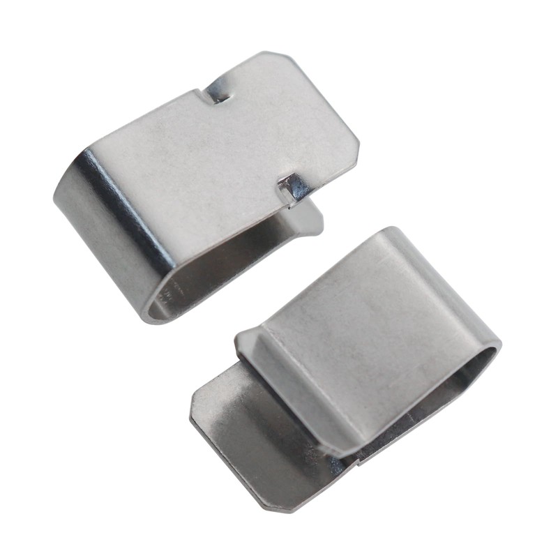 Guifeng 20PCS Silver 304 Stainless Steel Spring Loaded U Shaped