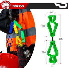 BOZZYS Outdoor Protective Multi-purpose Safety Glove Clips Holder-6 colors Portable Glove Grabber,Plastic Clamp, Anti-drop Glove Keeper(BD-AJ120-6PCS)
