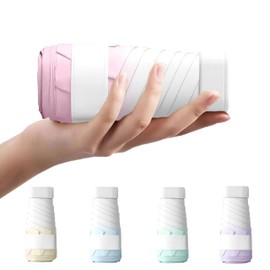 TVVTO Lightweight Folding Umbrella, Gradient Umbrella, Parasol, Ultra Lightweight, Portable Folding Umbrella, Small, Cute, Easy to Carry, For Both Sun and Rain, UV Protection, High Strength