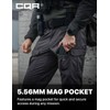 CQR Men's Flex Ripstop Tactical Pants, Water Resistant Stretch Cargo