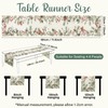 MELLIEX Christmas Table Runner, Linen Christmas Table Runners Xmas Kitchen
