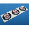 MITSUBISHI LOGO DOMED DECAL EMBLEM STICKER SET OF THREE #043