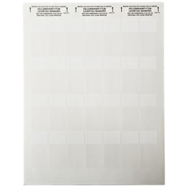 HellermannTyton TAG9L-105 Laser Tag Self-Laminating Label, 1.0" X 0.75" X 2.25", 28 Per Sheet, Polyester, White (Pack of 1000)