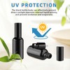 BOSMIOW 6 Pieces 50ml/1.7oz Black Empty Glass Essential Oil Pump