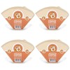 400 Size 4 Coffee Filter Paper Cones, Unbleached by EDESIA